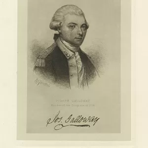 Joseph Galloway, member of the Congress of 1774, c. 1885 (etching)