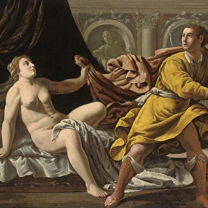 Joseph and Potiphars Wife (oil on canvas)