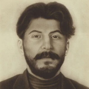 Joseph Stalin, Soviet leader, as ayoung man (b / w photo)