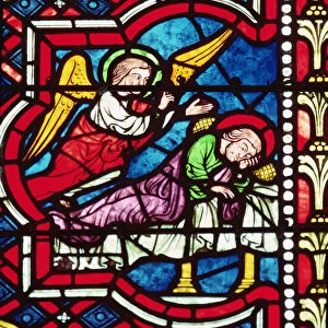 Josephs Dream, 13th century (stained glass)