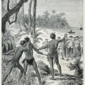 Journey of Captain James Cook (1728-1779) to New Guinee