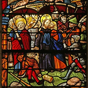 Judas Betrayal (stained glass)