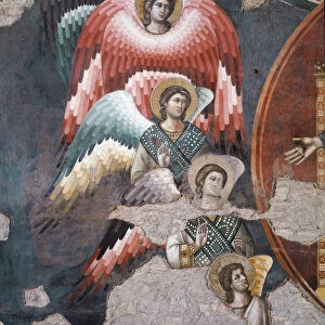 The Last Judgment, detail of angels - Fresco, 1293