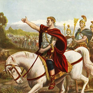 Julius Caesar crossing the Rubicon