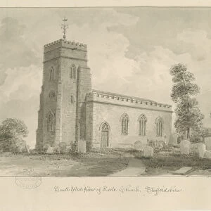 Keele Church: sepia drawing, 1840 (drawing)
