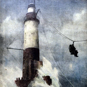 The keeper of the lighthouse of Amen, on the French coast