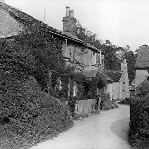 Kelmscott village, from Country Houses of the Cotswolds (b/w photo)