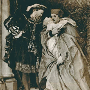 King Henry VIII and Cardinal Wolsey (photogravure)