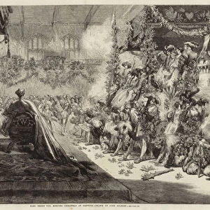 King Henry VIII keeping Christmas at Greenwich (engraving)