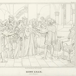 King Lear, Act I, Scene 1 (engraving)