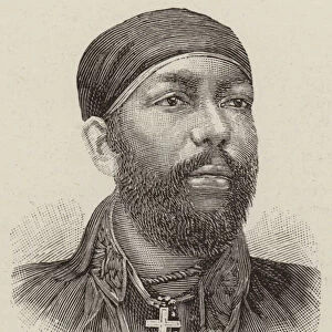 King Menelik II (engraving)