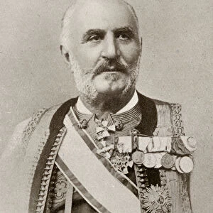 King Nicholas I of Montenegro, from The Year 1912, published London, 1913