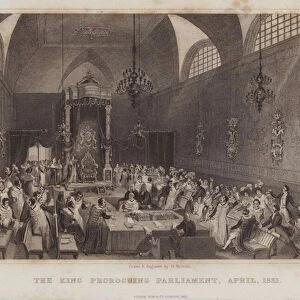 The King Proroguing Parliament, April 1831 (engraving)
