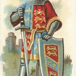 Knight, King Edward III (chromolitho)