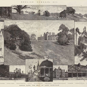 Knole Park, the Seat of Lord Sackville (engraving)