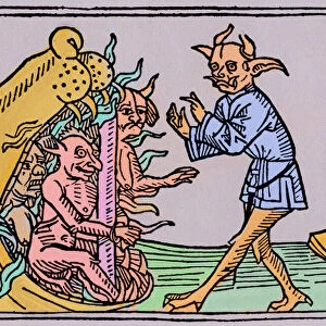La bouche de l enfer - Jacobus de Teramo - The Devil Belial before the Gates of Hell