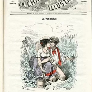 La Chanson illustree (magazine), number 27, 1869 - Illustration by Hadol (1835-1875)