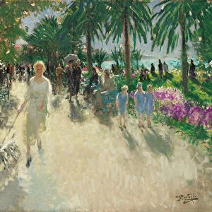 La Croisette, Cannes (oil on canvas)