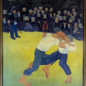 La lutte bretonne Painting by Paul Serusier (1863-1927) 1890 Sun
