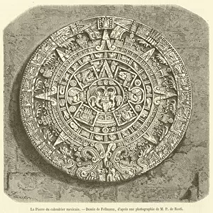 La Pierre du calendrier mexicain (engraving)
