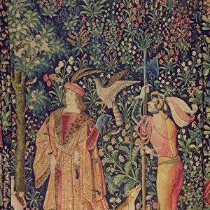 La Vie Seigneuriale - Leaving for the Hunt, c. 1500 (tapestry)