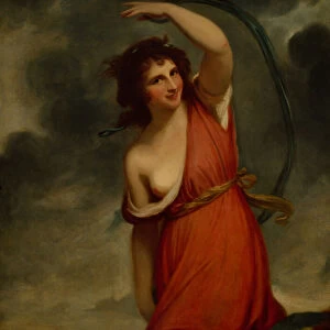 Lady Hamilton as Mirth (oil on canvas)