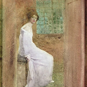 Lady in white, 1904 (w/c on paper)