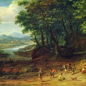 Landscape, 1728 (oil on panel)