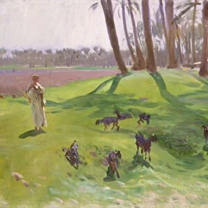Landscape with Goatherd, 1890a'91 (oil on canvas)