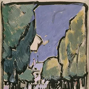 Landscape (oil on paper)