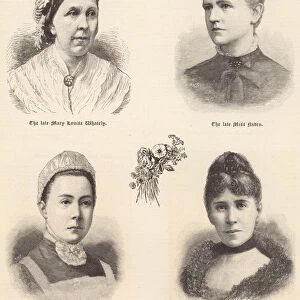 The late Mary Louisa Whately, the late Miss Naden, the late Miss Marianne Bristow Hughes... (engraving)