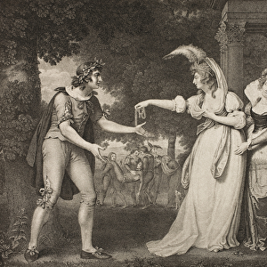 Lawn before the Dukes palace, Act I, Scene II, from As You Like It