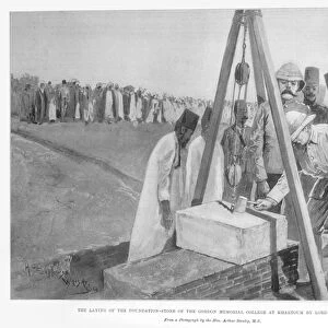 The laying of the foundation stone of the Gordon Memorial College at Khartoum by Lord Cromer