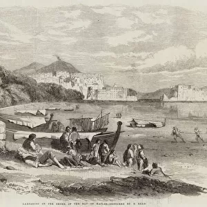 Lazzaroni on the Shore of the Bay of Naples (engraving)