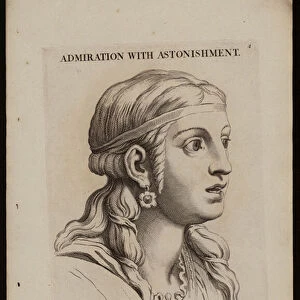 Le Bruns Passions of the Soul: Admiration with Astonishment (engraving)