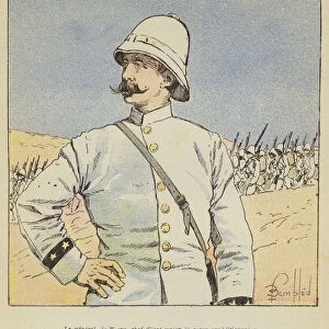 Le general de Torcy, chef d etat-major du corps expeditionnaire (colour litho)