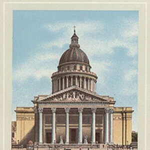 Le Pantheon (colour litho)