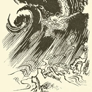 Le Tats-Maki, ou dragon des typhons (engraving)