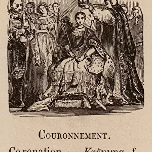 Le Vocabulaire Illustre: Couronnement; Coronation; Kronung (engraving)