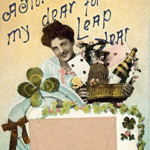 Leap Year Proposal (colour litho)