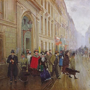 Leaving the Conservatoire, 1899 (oil on canvas)