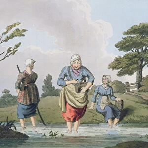Leech Finders, from Costume of Yorkshire engraved by Robert Havell (1769-1832