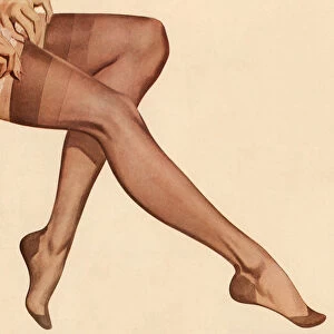 Legs of a Woman in Sheer Nylons, 1954 (screen print)