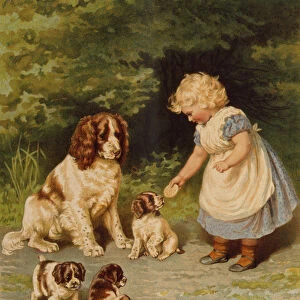 "Lenas Pets", early 20th century illustration