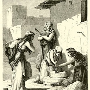 Les femmes de Chaldee en esclavage (engraving)