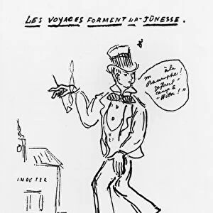 Les Voyages forment la jeunesse, Arthur Rimbaud (1854-91) (pen & ink on paper)