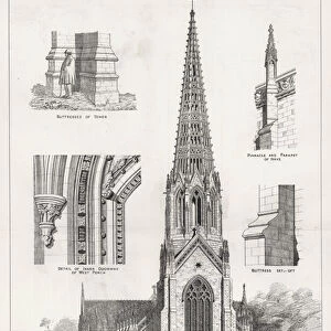 Lever Bridge Church, West View (engraving)