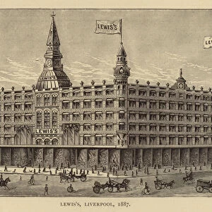 Lewis s, Liverpool, 1887 (engraving)