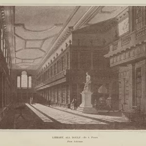 Library, All Souls (engraving)