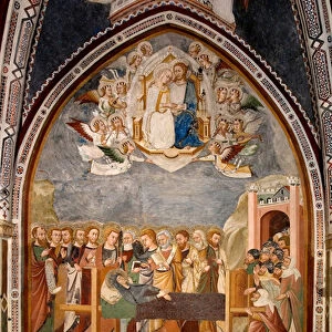 Life of the Virgin: the Dormition and the Assumption of the Virgin, 14th century (fresco)